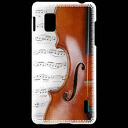 Coque LG Optimus G Violon et partitions