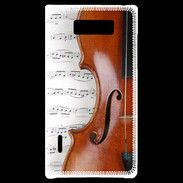 Coque LG Optimus L7 Violon et partitions