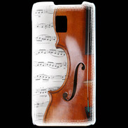 Coque LG P990 Violon et partitions