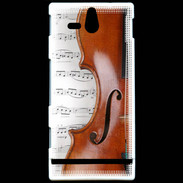 Coque Sony Xperia U Violon et partitions