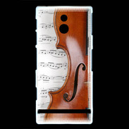 Coque Sony Xperia P Violon et partitions