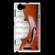 Coque Sony Xperia L Violon et partitions