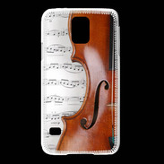 Coque Samsung Galaxy S5 Violon et partitions