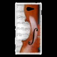 Coque Sony Xperia M2 Violon et partitions
