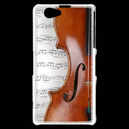 Coque Sony Xperia Z1 Compact Violon et partitions
