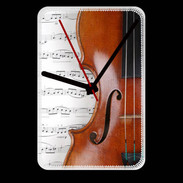 Grande pendule murale Violon et partitions