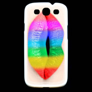 Coque Samsung Galaxy S3 Bouche Arc en Ciel