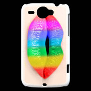 Coque HTC Wildfire G8 Bouche Arc en Ciel