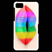 Coque Blackberry Z10 Bouche Arc en Ciel