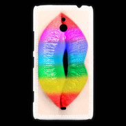 Coque Nokia Lumia 1320 Bouche Arc en Ciel