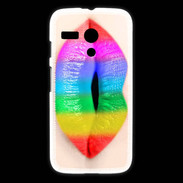 Coque Motorola G Bouche Arc en Ciel