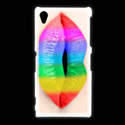 Coque Sony Xpéria Z1 Bouche Arc en Ciel