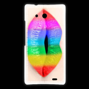 Coque Huawei Ascend Mate Bouche Arc en Ciel