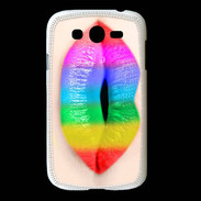 Coque Samsung Galaxy Grand Bouche Arc en Ciel