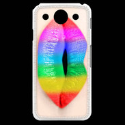 Coque LG G Pro Bouche Arc en Ciel