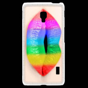 Coque LG F6 Bouche Arc en Ciel