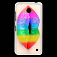Coque Nokia Lumia 630 Bouche Arc en Ciel