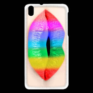 Coque HTC Desire 816 Bouche Arc en Ciel