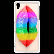 Coque Sony Xperia Z2 Bouche Arc en Ciel