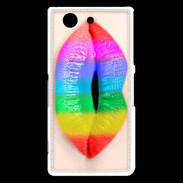 Coque Sony Xperia Z3 Compact Bouche Arc en Ciel