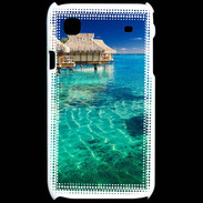 Coque Samsung Galaxy S Bungalow sur l'eau des tropiques