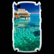 Coque Blackberry 8520 Bungalow sur l'eau des tropiques