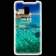 Coque LG P990 Bungalow sur l'eau des tropiques