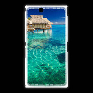 Coque Sony Xpéria Z Ultra Bungalow sur l'eau des tropiques