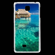 Coque LG F5 Bungalow sur l'eau des tropiques