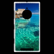 Coque Nokia Lumia 830 Bungalow sur l'eau des tropiques