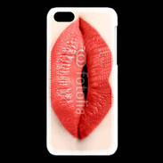 Coque iPhone 5C Bouche de femme rouge 50