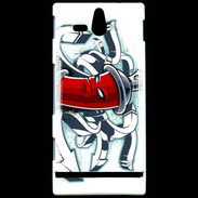 Coque Sony Xperia U Graffiti Bombe de peinture 5
