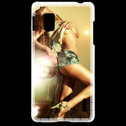 Coque LG Optimus G Femme sexy Voiture