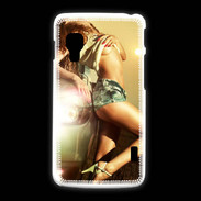Coque LG L5 2 Femme sexy Voiture