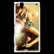 Coque Sony Xperia T2 Ultra Femme sexy Voiture