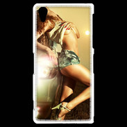 Coque Sony Xperia Z2 Femme sexy Voiture