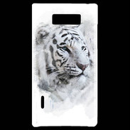 Coque LG Optimus L7 Tigre blanc 100