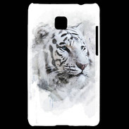 Coque LG Optimus L3 II Tigre blanc 100