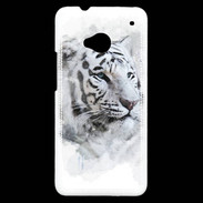 Coque HTC One Tigre blanc 100