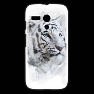 Coque Motorola G Tigre blanc 100