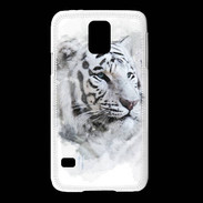 Coque Samsung Galaxy S5 Tigre blanc 100