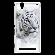 Coque Sony Xperia T2 Ultra Tigre blanc 100