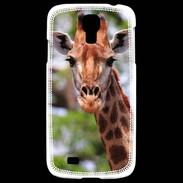 Coque Samsung Galaxy S4 Portrait d'une Giraffe