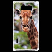 Coque LG Optimus L7 Portrait d'une Giraffe