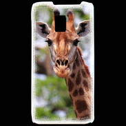 Coque LG P990 Portrait d'une Giraffe