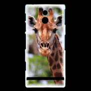 Coque Sony Xperia P Portrait d'une Giraffe