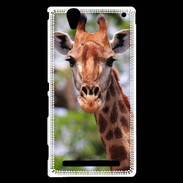 Coque Sony Xperia T2 Ultra Portrait d'une Giraffe