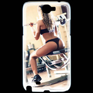 Coque Samsung Galaxy Note 2 Musculation féminine 2