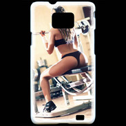 Coque Samsung Galaxy S2 Musculation féminine 2