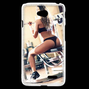 Coque LG L70 Musculation féminine 2